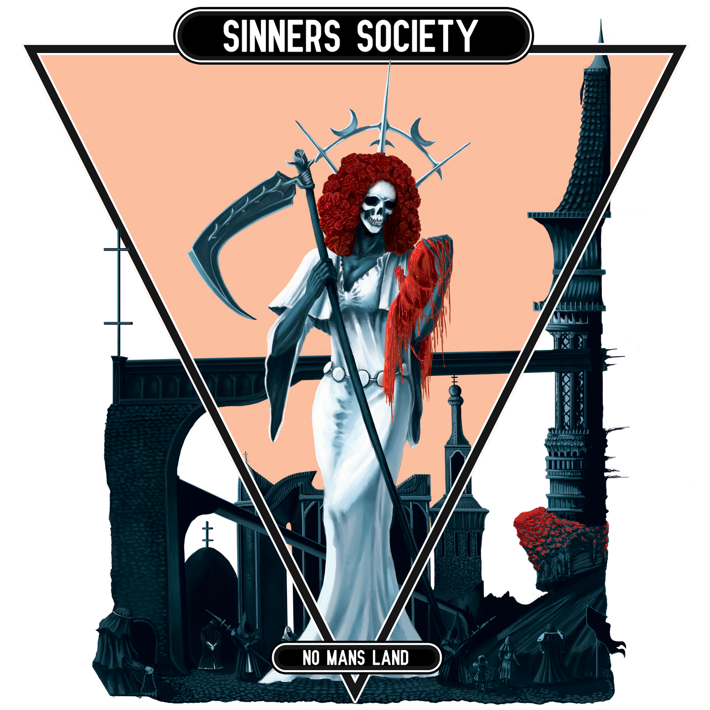 NML Sinners Society "Domina Morte, Mater Sanguinis Est" Unisex T